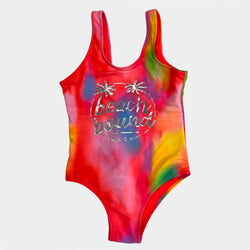 Violetta Junior girl's neon multicolour swimsut