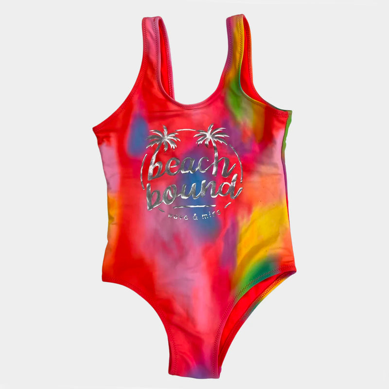 Violetta Junior girl's neon multicolour swimsut