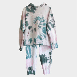 Dior girl’s multicoloured tie dye tracksuit set with embroidered motifs