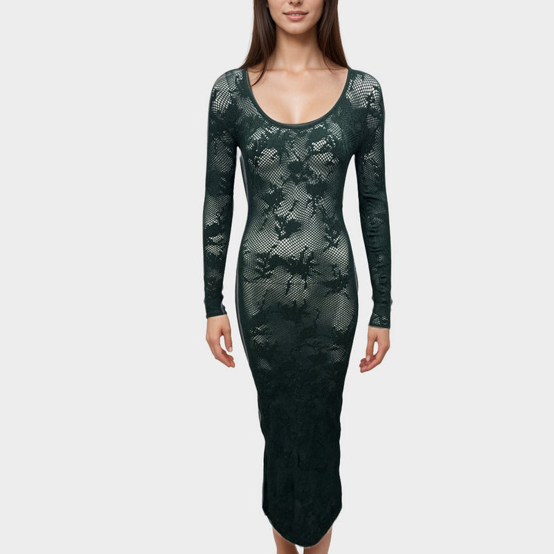 ALAIA Green Knit dress
