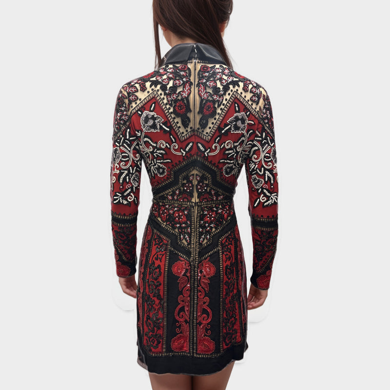 Elie Saab multicoloured sequined mini dress