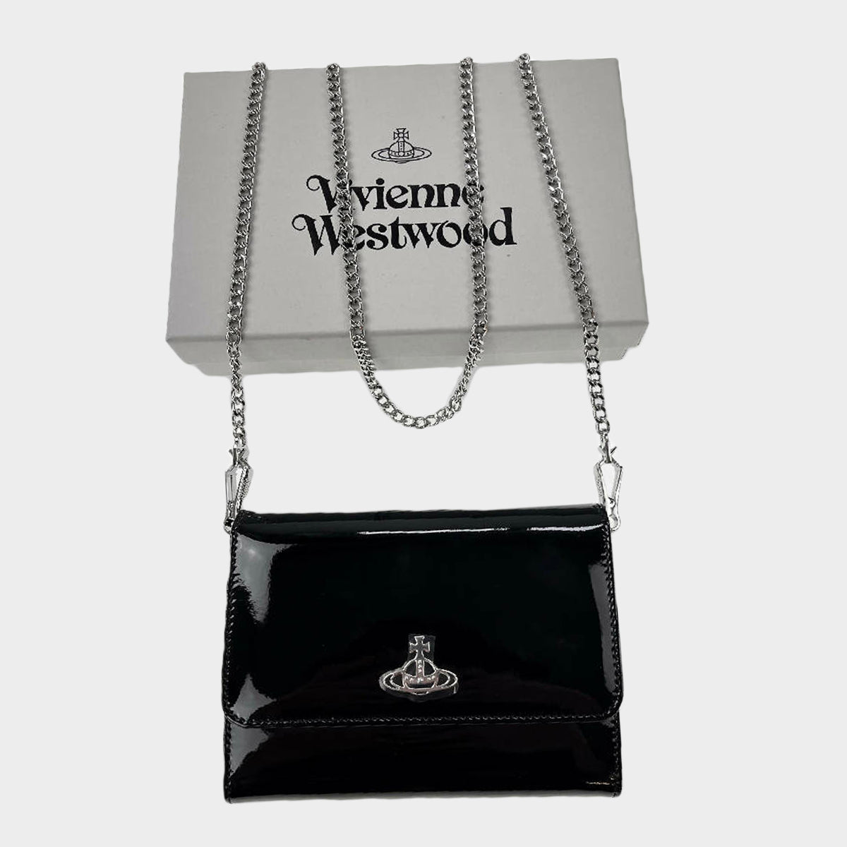Josephine Heart Crossbody Bag in BLACK | Vivienne Westwood®