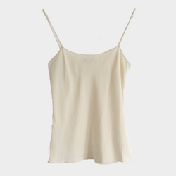 The Row women's Nude Silk Camisole Vest Top