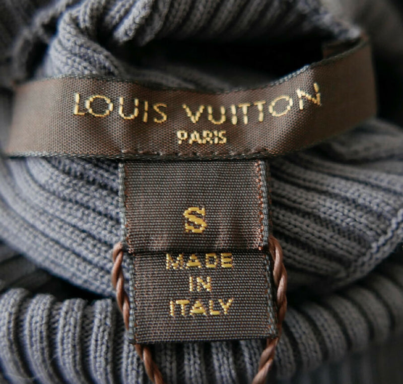 Louis Vuitton women's dove grey turtleneck sweater