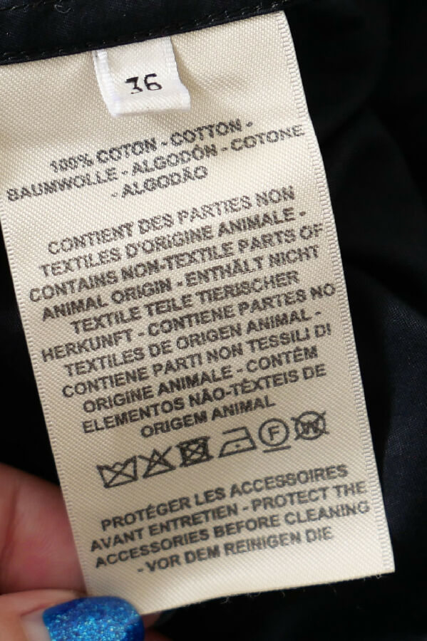 Hermes women's black Studded Shirt Dress