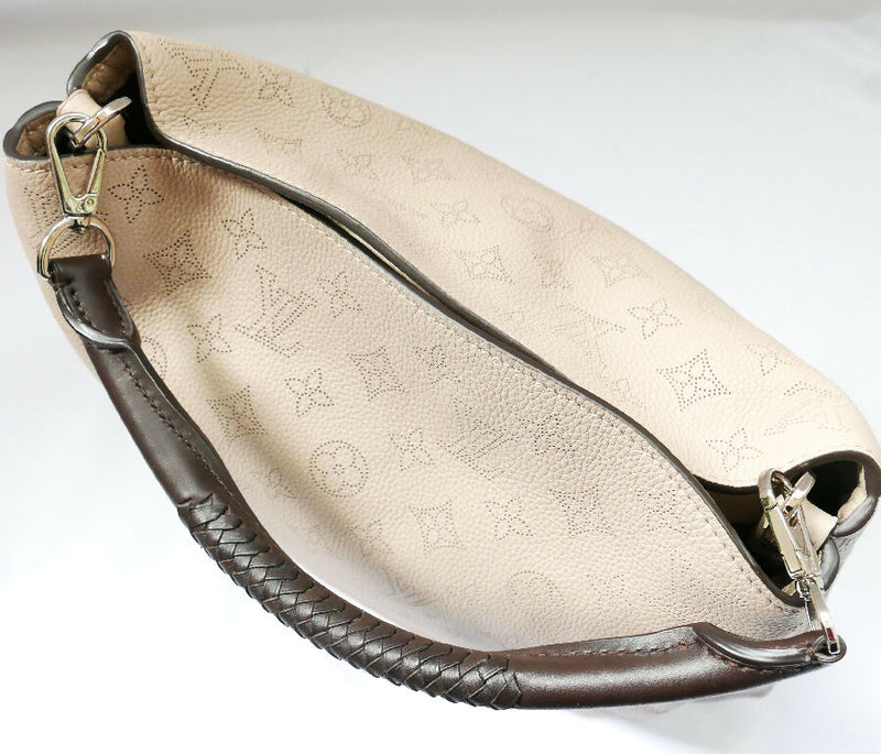 Louis Vuitton beige Babylone PM Mahina Galet Bag