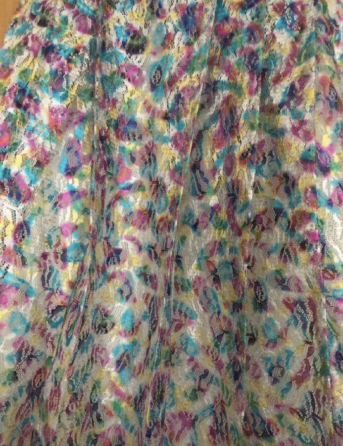Christopher Kane women's multicoloured lace skirt
