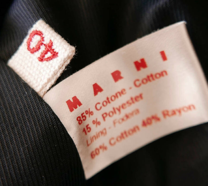Marni women’s black satin lightweight coat
