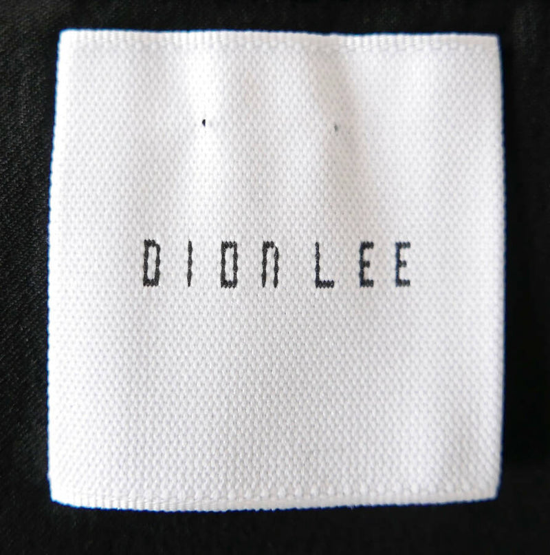 Dion Lee women’s black taffeta off-the-shoulder mini dress