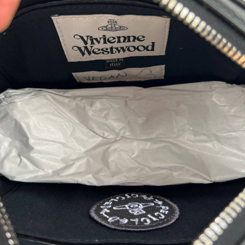 Vivienne Westwood women's Black Anna Re-Vegan Grain Camera Bag
