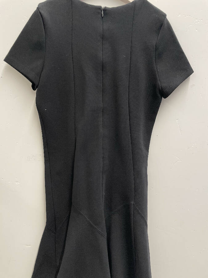 Chloë girl's black cotton short sleeved dress