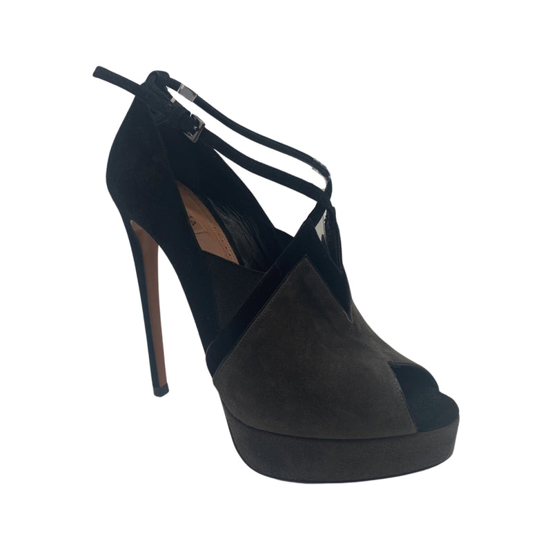 pre-owned ALAÏA multicolour suede heels 