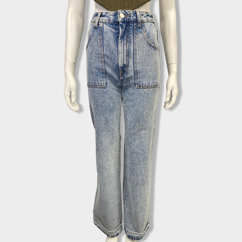 pre-owned ALESSANDRA RICH light blue jeans | Size XS