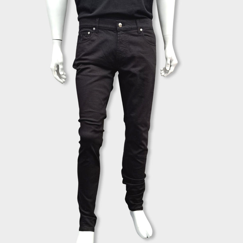 pre-owned ALEXANDER MCQUEEN black jeans