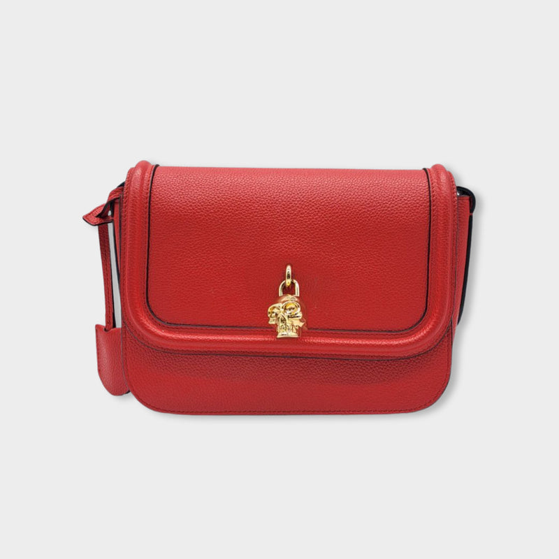 pre-owned ALEXANDER MCQUEEN red leather handbag