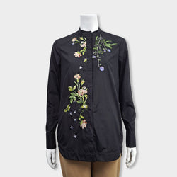 pre-owned ALEXANDER MCQUEEN black shirt with embroidery details