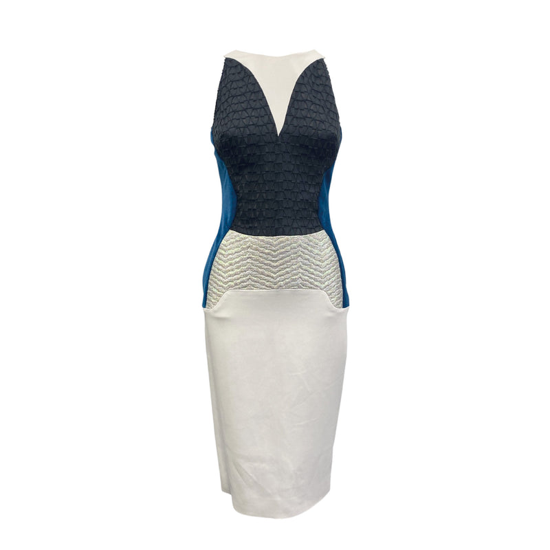 pre-loved ANTONIO BERARDI multicolour mid-length sleeveless dress