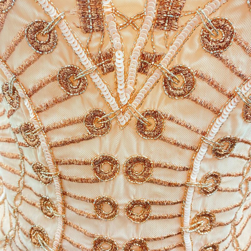 PIERRE BALMAIN peach embellished top