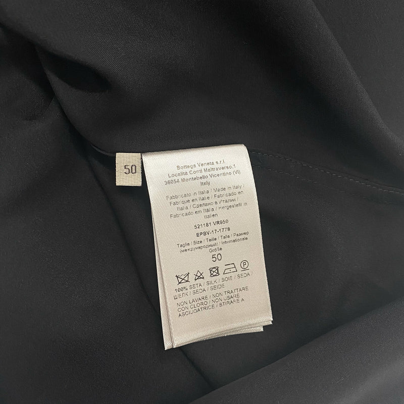 BOTTEGA VENETA black silk loose shirt