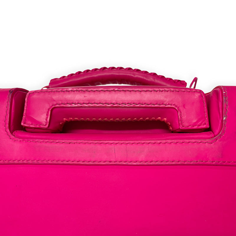 BALENCIAGA cabin size pink suitcase