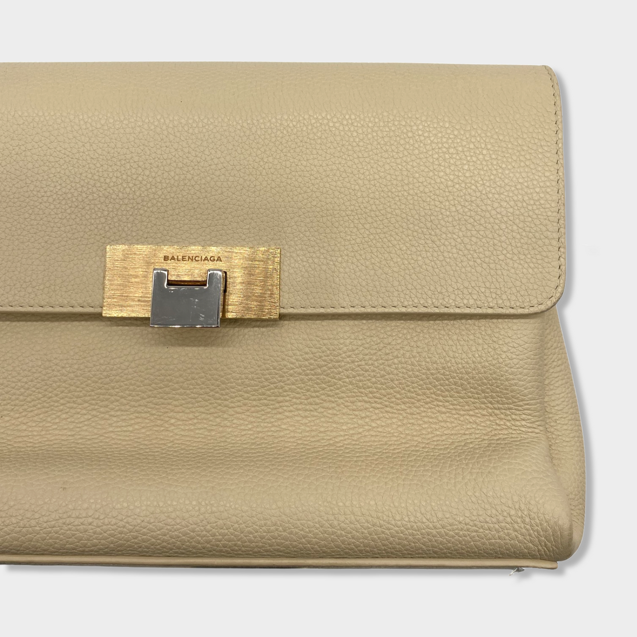 BALENCIAGA ecru leather handbag – Loop Generation