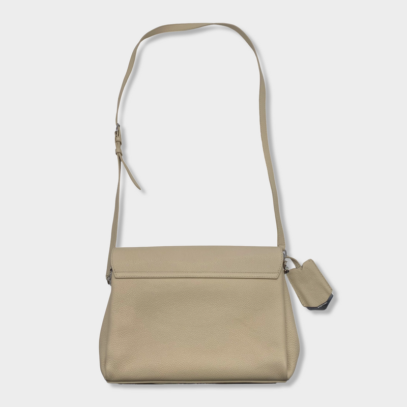 BALENCIAGA ecru leather handbag