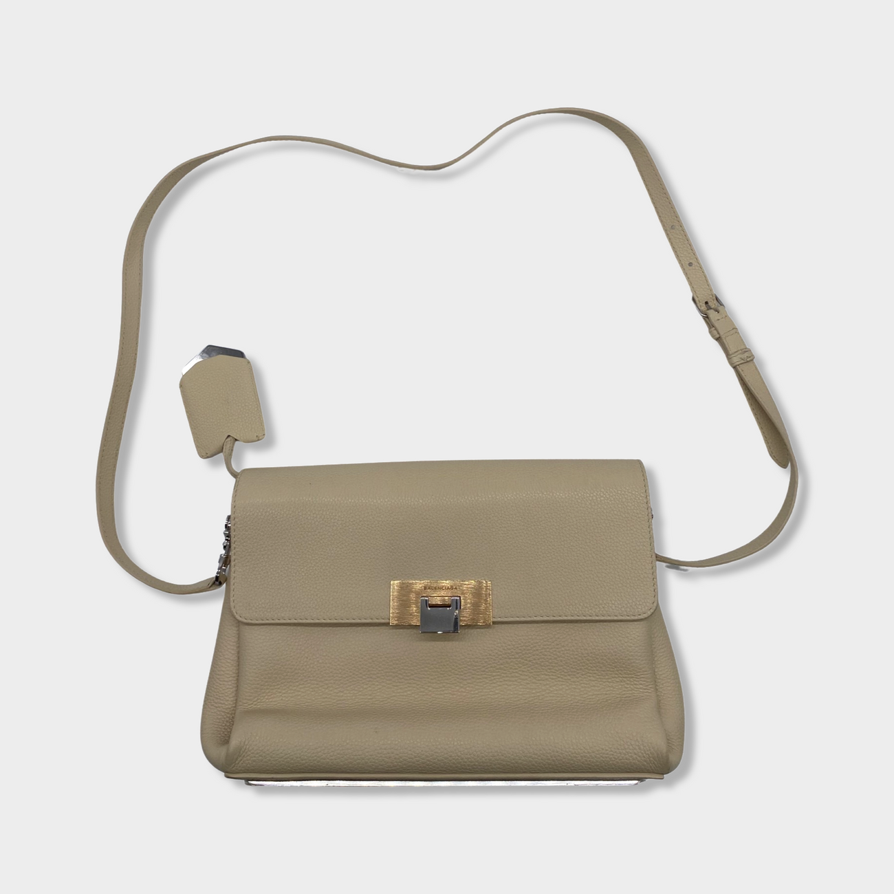 BALENCIAGA ecru leather handbag – Loop Generation