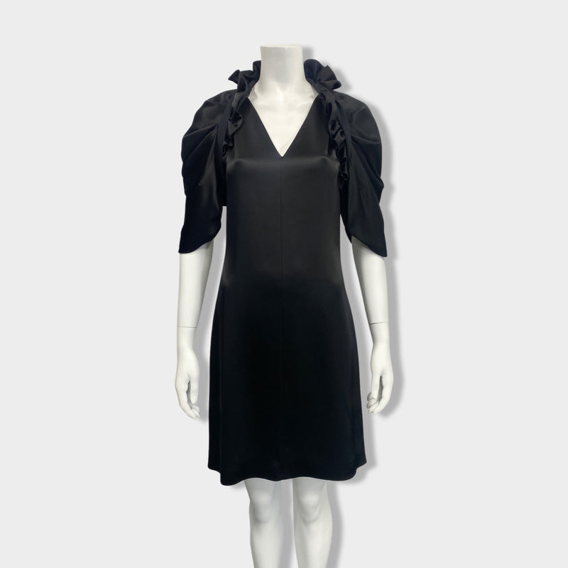 pre-owned BALENCIAGA black two-piece dress | Size FR36
