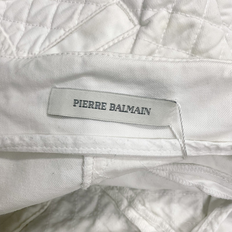 second-hand PIERRE BALMAIN white cotton short