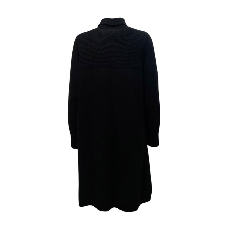 second-hand BARNEYS NEW YORK black cashmere dress | Size L