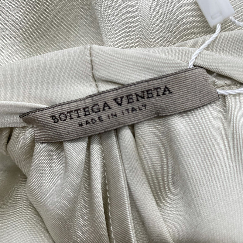BOTTEGA VENETA grey silk dress