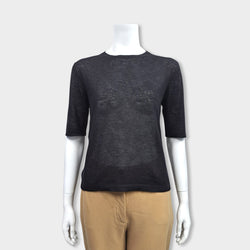 pre-owned BOTTEGA VENETA black cashmere jumper
