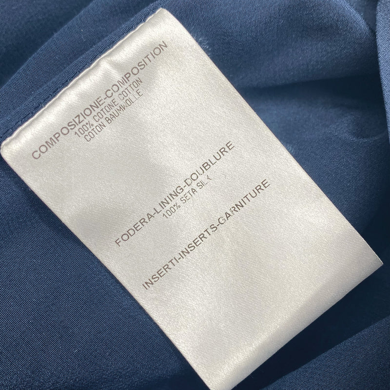 BURBERRY blue velvet pencil skirt
