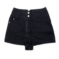 pre-owned CHANEL black shorts