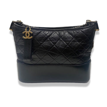 CHANEL Gabrielle Hobo Bag Black Leather for sale online
