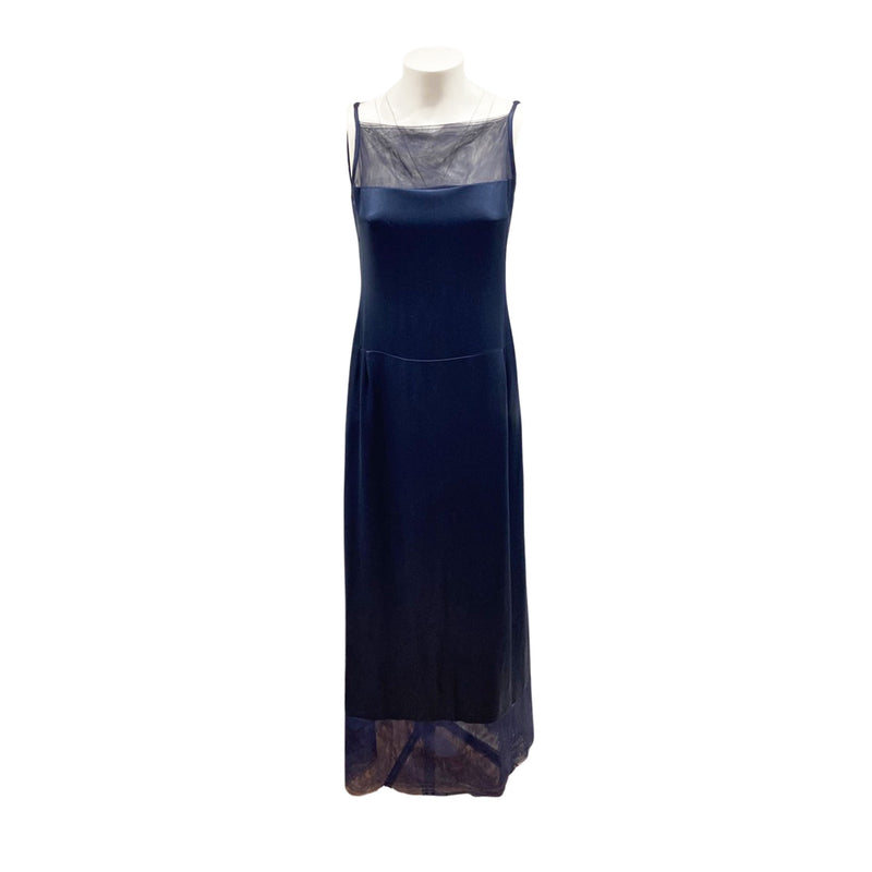 CHANEL navy silk set