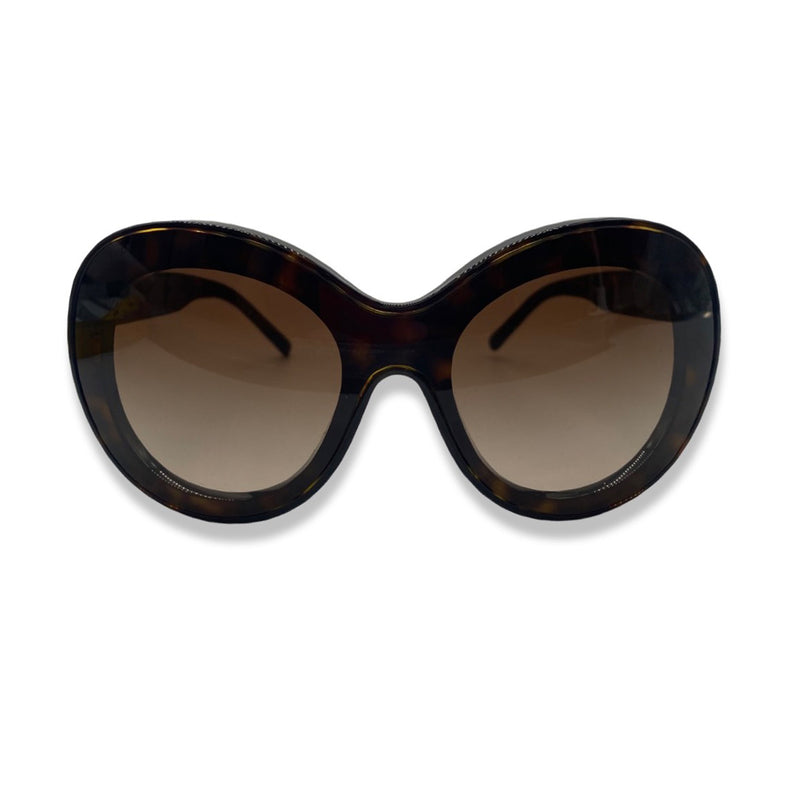 pre-owned CHANEL brown tortoiseshell sunglasses