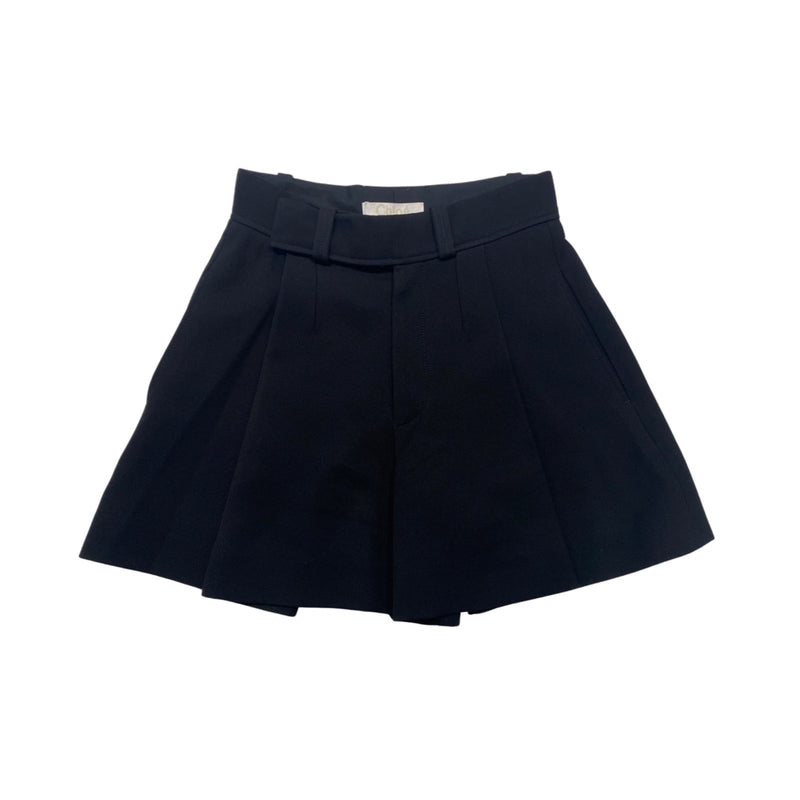 pre-owned CHLOÉ black viscose shorts | Size FR34