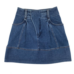 PRE-LOVED CHLOÉ blue denim A-line skirt 