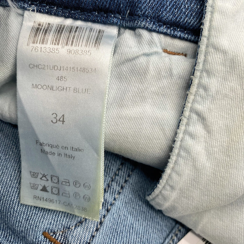CHLOÉ blue denim A-line skirt