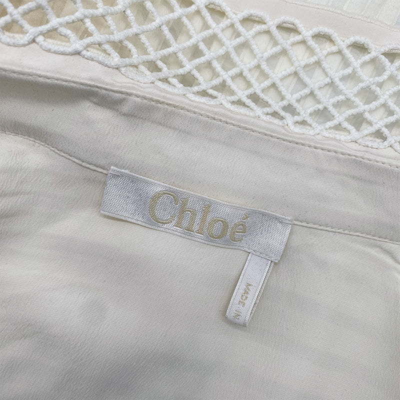 CHLOE ecru cotton shirt