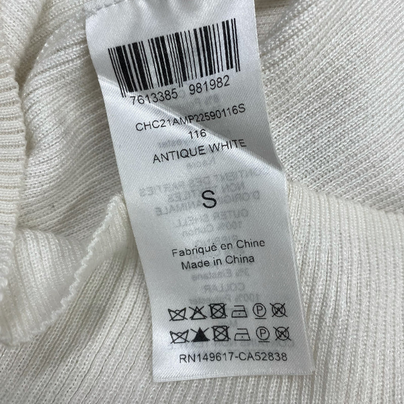 CHLOÉ antique white cotton top