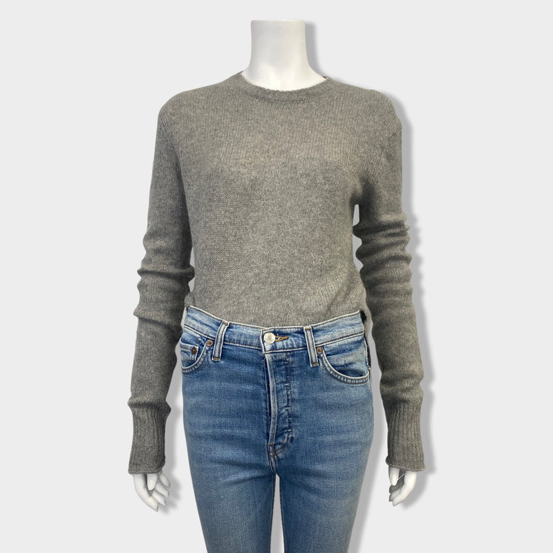 pre-owned CÉLINE grey cashmere jumper | Size XS