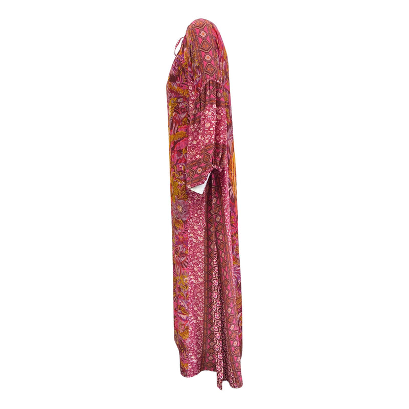 pre-owned D'ASCOLI multicolour floral silk dress