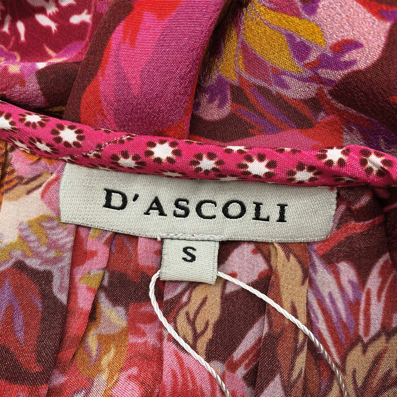 D'ASCOLI multicolour loose oriental silk dress