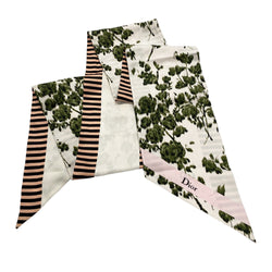 pre-owned CHRISTIAN DIOR multicolour silk floral scarf