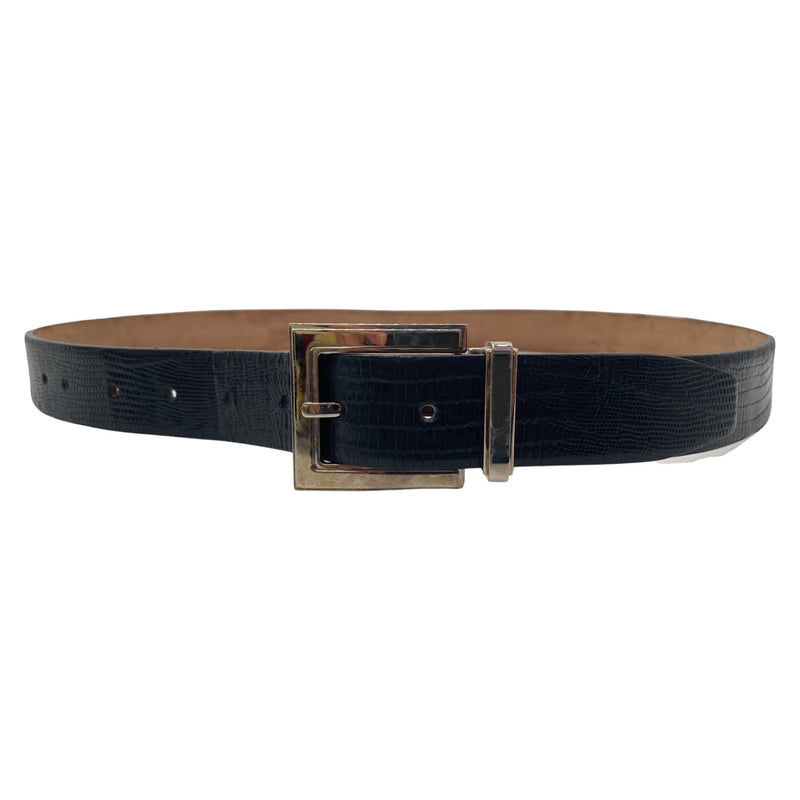 pre-owned DOLCE&GABBANA black leather belt