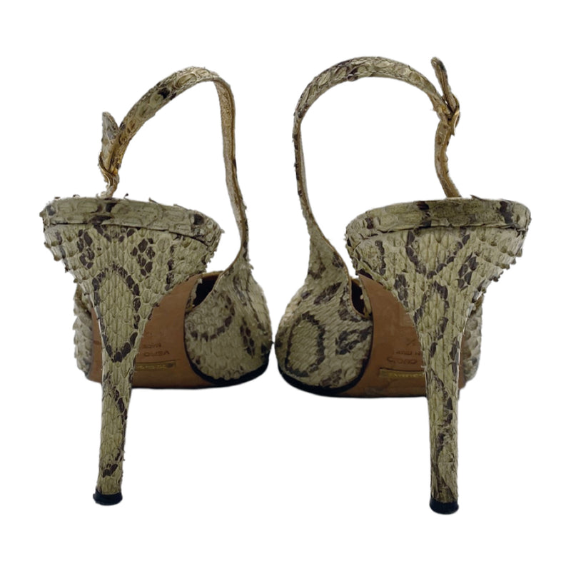 second-hand DOLCE & GABBANA python leather heels