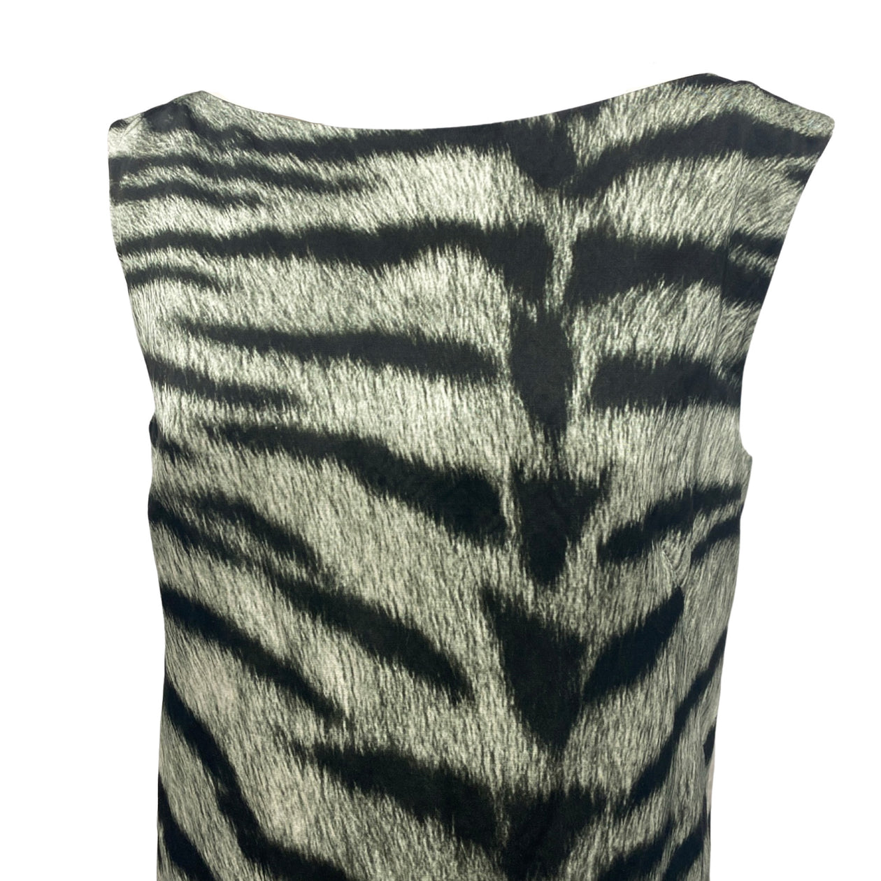 DRIES VAN NOTEN black and green animal print dress  Loop Generation