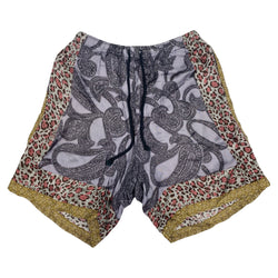 pre-loved DRIES VAN NOTEN multicolour animal and abstract print shorts
